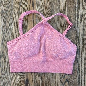 Oh Polly Bo+Tee Halter Sports Bra | Size XS | Coral